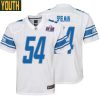 Chris Spielman No 54 Youths Custom Gray Detroit Lions Alternate Super Bowl Lviii Game Jersey