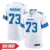 Christian Mahogany No 73 Men’S Detroit Lions 2Nd Alternate Vapor F.u.s.e. Limited 2024 Jersey – Black