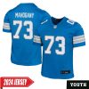 Christian Mahogany No 73 Youth’S Detroit Lions Away Game 2024 Jersey – White