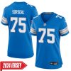 Colby Sorsdal No 75 Woman’S Detroit Lions Away Game 2024 Jersey – White