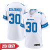 Corey Schlesinger No 30 Men’S Detroit Lions Home Game 2024 Jersey – Blue