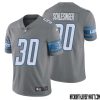 Colby Sorsdal No 75 Men Steel Detroit Lions Vapor Untouchable Color Rush Limited Player Jersey – Replica