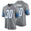 Cory Schlesinger No 30 Mens Custom Blue Detroit Lions Super Bowl Lviii Player Home Game Jersey