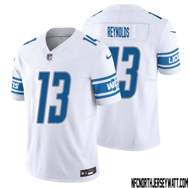 Craig Reynolds No 13 Men White Detroit Lions Vapor F.u.s.e. Limited Jersey – Replica