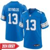 Craig Reynolds No 13 Men’S Detroit Lions Away Game 2024 Jersey – White