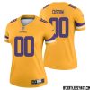 Cris Carter No 80 Women Minnesota Vikings Gold Inverted Legend Jersey – Replica