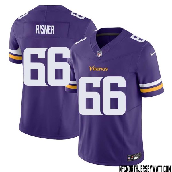 Dalton Risner No 66 Men Purple Minnesota Vikings Vapor F.u.s.e. Limited Jersey- Replica