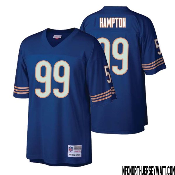 Dan Hampton No 99 Men Mitchell & Ness Navy Chicago Bears Retired Player Legacy Replica Jersey