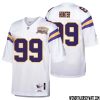 Dalton Risner No 66 Men Mitchell & Ness White Minnesota Vikings Authentic Throwback Retired Player Jersey- Replica