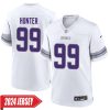 Danielle Hunter No 99 Woman’S Minnesota Vikings White Alternate Custom Game 2024 Jersey