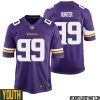 Dalton Risner No 66 Minnesota Vikings Game Jersey Court Purple For Youth – Replica