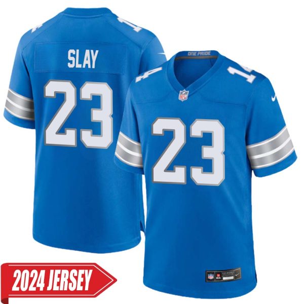 Darius Slay No 23 Men’S Detroit Lions Home Game 2024 Jersey – Blue