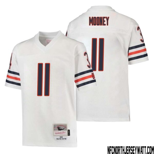 Darnell Mooney No 11 Youth Mitchell & Ness White Chicago Bears 1985 Retired Player Legacy Jersey – Replica