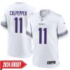 Danielle Hunter No 99 Youth’S Minnesota Vikings White Alternate Custom Game 2024 Jersey