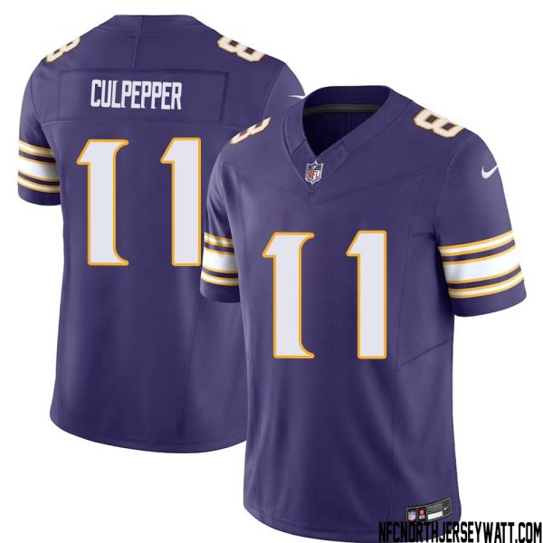 Daunte Culpepper No 11 Mens Purple Minnesota Vikings Vapor F.u.s.e. Limited Jersey- Replica