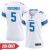 David Montgomery No 5 Woman’S Detroit Lions Home Game 2024 Jersey – Blue