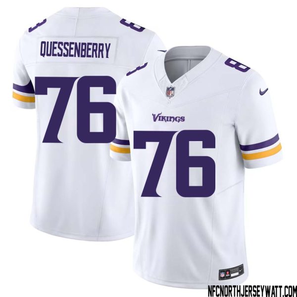 David Quessenberry No 76 Men White Minnesota Vikings Vapor F.u.s.e. Limited Jersey- Replica