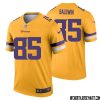 David Quessenberry No 76 Men Minnesota Vikings Gold Inverted Legend Jersey – Replica