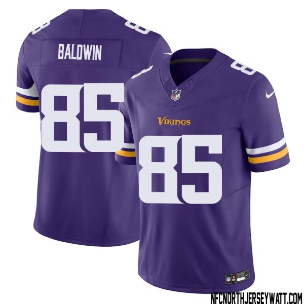 Daylen Baldwin No 85 Men Purple Minnesota Vikings Vapor F.u.s.e. Limited Jersey- Replica