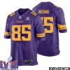 David Quessenberry No 76 Minnesota Vikings Super Bowl Lviii Alternate Game Jersey Purple For Men – Replica