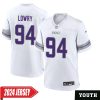 Ed Ingram No 67 Men’S Minnesota Vikings White Alternate Custom Game 2024 Jersey