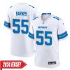 Derrick Barnes No 55 Men’S Detroit Lions Home Game 2024 Jersey – Blue