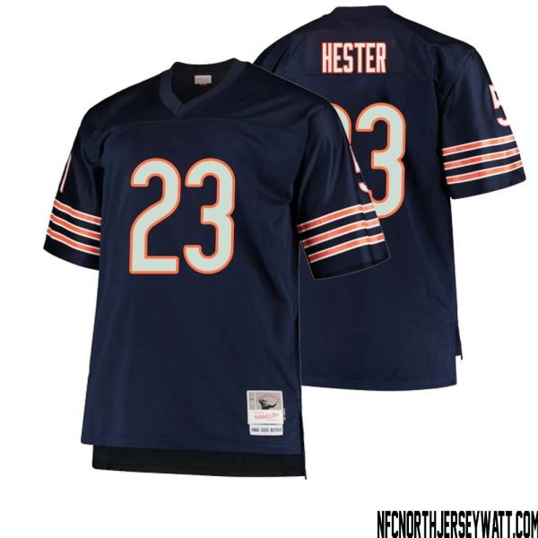 Devin Hester No 23 Men Mitchell & Ness Navy Chicago Bears Big & Tall 1966 Retired Player Replica Jersey