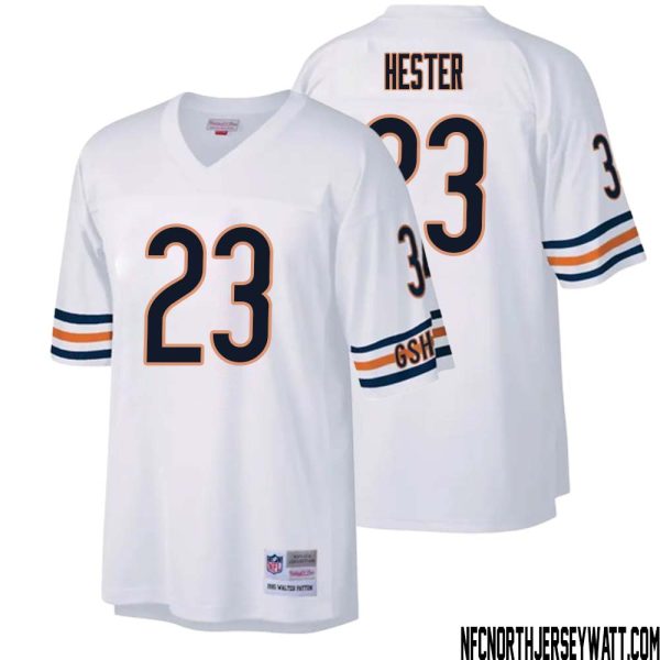 Devin Hester No 23 Men Mitchell & Ness White Chicago Bears Legacy Replica Jersey