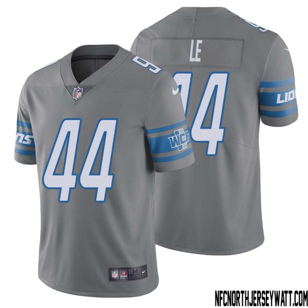 Dick Le No 44 Men Steel Detroit Lions Vapor Untouchable Color Rush Limited Player Jersey – Replica