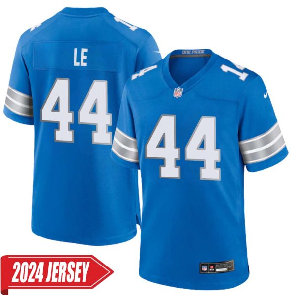 Dick Le No 44 Men’S Detroit Lions Home Game 2024 Jersey – Blue