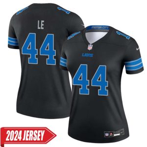 Dick Le No 44 Woman’s Detroit Lions 2nd Alternate Vapor F.U.S.E. Limited 2024 Jersey – Black