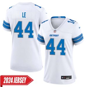 Dick Le No 44 Woman’s Detroit Lions Away Game 2024 Jersey – White