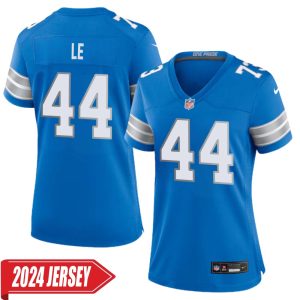 Dick Le No 44 Woman’s Detroit Lions Home Game 2024 Jersey – Blue