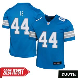 Dick Le No 44 Youth’s Detroit Lions Home Game 2024 Jersey – Blue