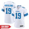 Donovan Peoples-Jones No 19 Men’S Detroit Lions Home Game 2024 Jersey – Blue