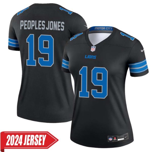 Donovan Peoples-Jones No 19 Woman’S Detroit Lions 2Nd Alternate Vapor F.u.s.e. Limited 2024 Jersey – Black