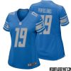 Doak Walker No 37 Women Blue Detroit Lions Player Home Game Jersey – Replica