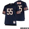 Doug Atkins No 81 Men Mitchell & Ness Navy Chicago Bears Big & Tall 1966 Retired Player Replica Jersey