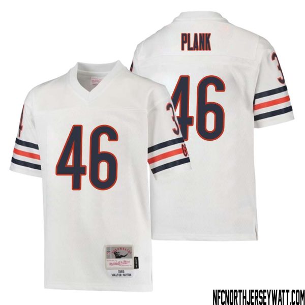 Doug Plank No 46 Youth Mitchell & Ness White Chicago Bears 1985 Retired Player Legacy Jersey – Replica