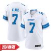 Dutch Clark No 7 Men’S Detroit Lions Home Game 2024 Jersey – Blue