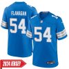 Ed Flanagan No 54 Men’S Detroit Lions Away Game 2024 Jersey – White