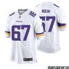 Dewayne Mcbride No 27 Men White Minnesota Vikings Game Player Away Jersey – Replica