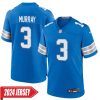 Eddie Murray No 3 Men’S Detroit Lions Away Game 2024 Jersey – White