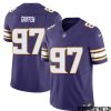 Fran Tarkenton No 10 Mens Purple Minnesota Vikings Vapor F.u.s.e. Limited Jersey- Replica