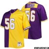 Harrison Phillips No 97 Men Mitchell & Ness Purple Gold Minnesota Vikings Big & Tall Split Legacy Retired Player Replica Jersey