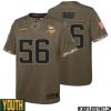Fred Cox No 14 Youth Olive Minnesota Vikings 2022 Salute To Service Retired Player Limited Jersey – Replica
