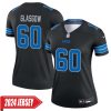 Graham Glasgow No 60 Men’S Detroit Lions Home Game 2024 Jersey – Blue