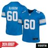 Graham Glasgow No 60 Youth’S Detroit Lions Away Game 2024 Jersey – White
