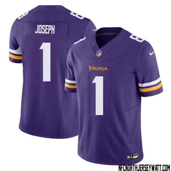 Greg Joseph No 1 Men Purple Minnesota Vikings Vapor F.u.s.e. Limited Jersey- Replica