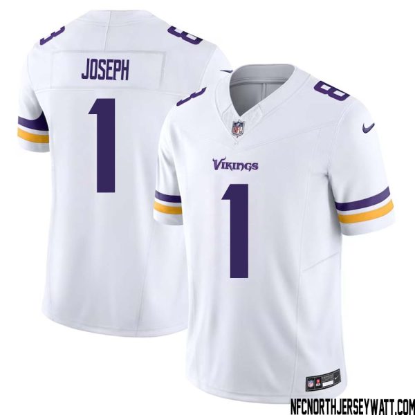 Greg Joseph No 1 Men White Minnesota Vikings Vapor F.u.s.e. Limited Jersey- Replica